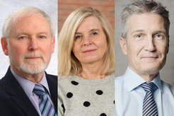 Die Preisträger des International Prize for Translational Neuroscience 2020: Roy Weller, Maiken Nedergaard und Mathias Jucker (von links nach rechts).