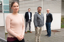 Die Autor*innen der Studie: Vivien Kohlhaas, Christian Pallasch, Thomas Wunderlich und Stuart Blakemore (von links nach rechts)